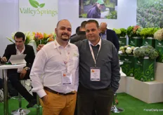 Valley Springs is a grower with 130 ha of  hydrangea. That makes it the biggest grower & exporter of this product in the country.  Amongst other, Alejandro Montoya and Juan Uribe were present at Proflora to promote the brand".